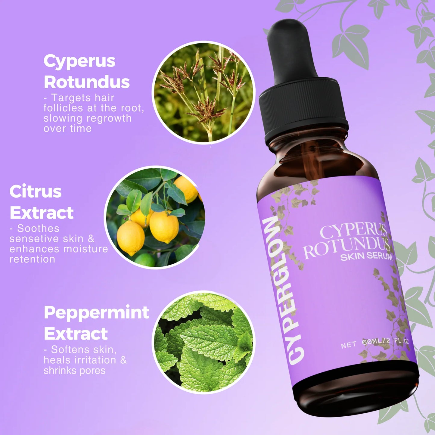 CyperGlow™ - Suero para la piel Cyperus Rotundus