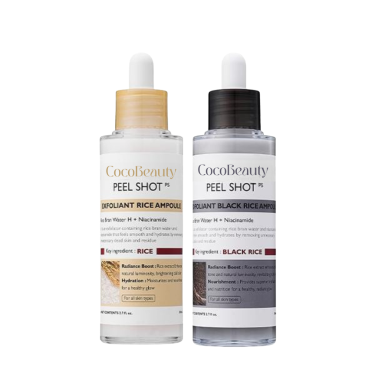 Peel Glow Rice Duo – Exfoliación + Hidratación