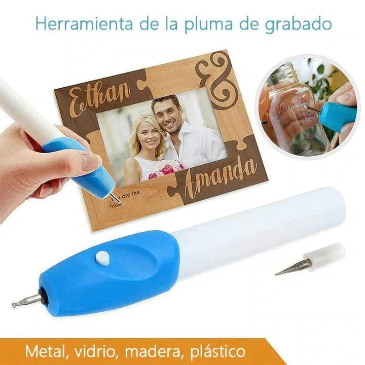BOLÍGRAFO DE GRABADO ELÉCTRICO PORTÁTIL🚨GRABA TU PATENTE🚨