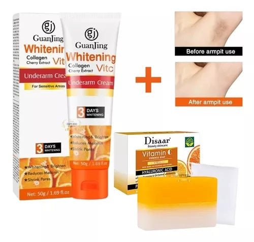 Crema Blanqueadora Aclarante Axilas Codos Entrepierna 50 Ml - Nebula