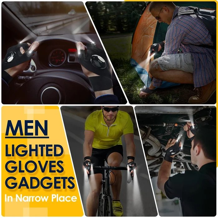 GUANTES LUZ LED IMPERMEABLES 🛠️