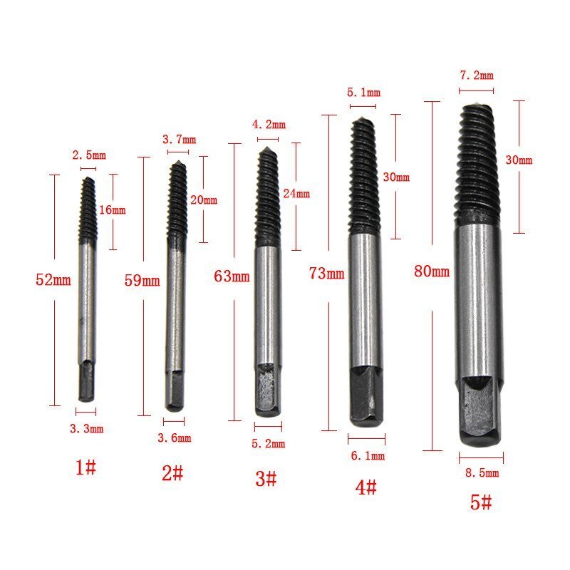 KIT EXTRACTOR DE TORNILLOS DAÑADOS ⭐⭐⭐⭐⭐