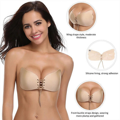 Magicbra Brasier Adherible Invisible Copas Push Up Strapless - Nebula