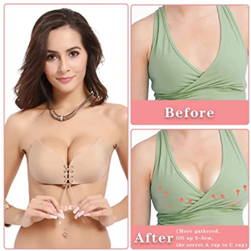 Magicbra Brasier Adherible Invisible Copas Push Up Strapless - Nebula