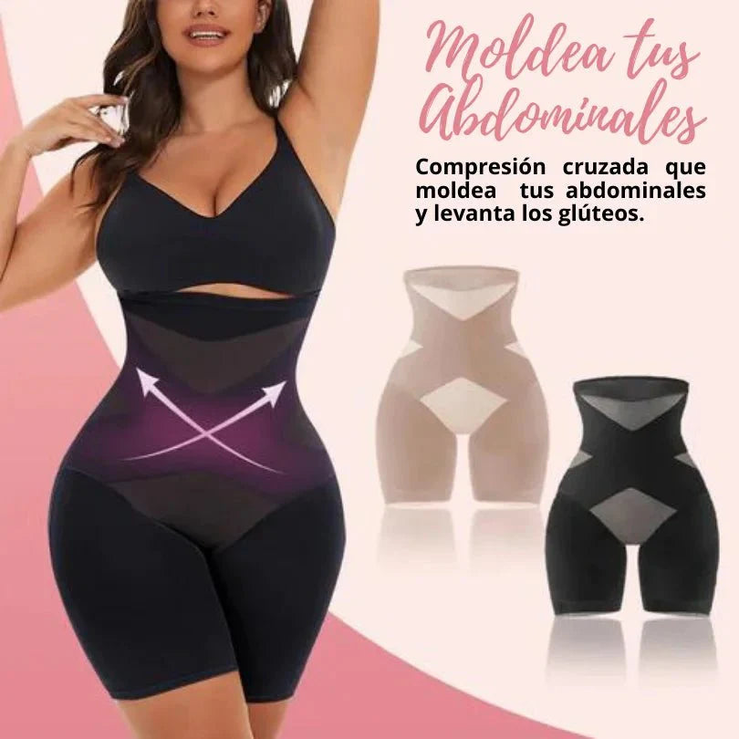 Nueva Faja Modeladora de Cintura Alta con Compresión Cruzada