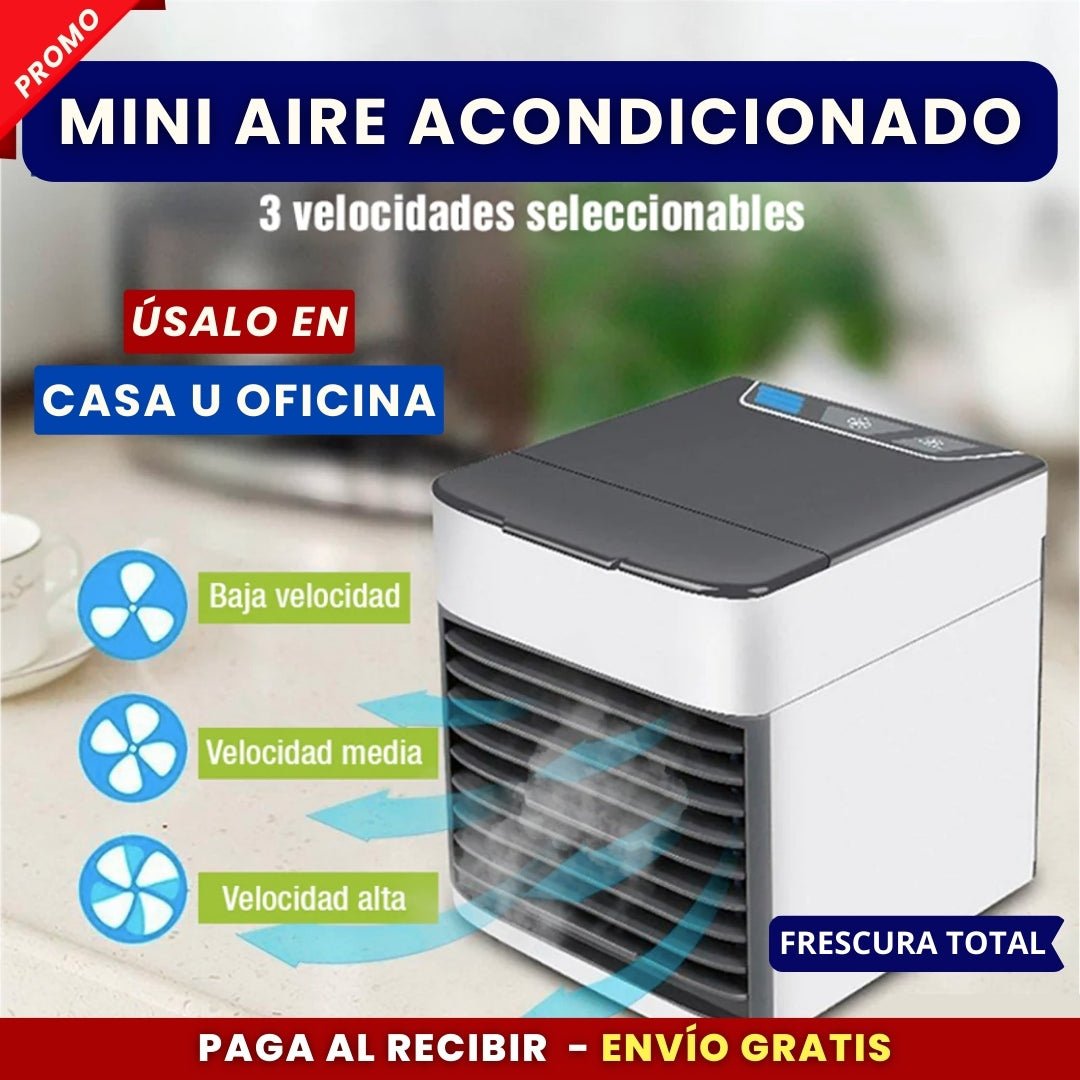 PEQUEÑO PERO POTENTE: MINI AIRE ACONDICIONADO PORTÁTIL ❄️❄️